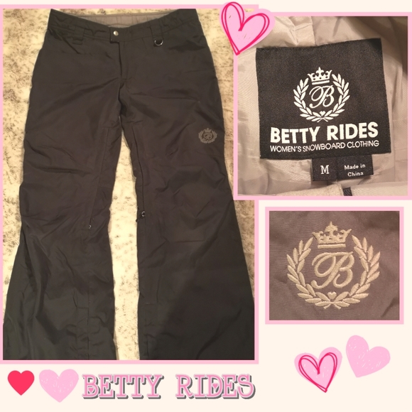 BETTY RIDES Snowboarding Pants Woman’s Size Medium - Picture 1 of 15